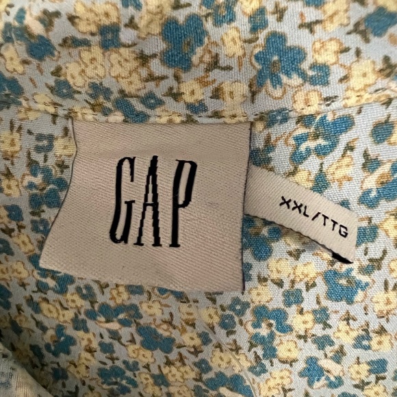 NWT Gap Kids short sleeve, button front, floral dress XXL - Picture 6 of 9